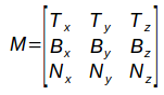 transformation matrix