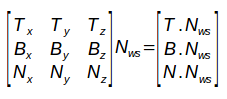 transformation matrix decomposition