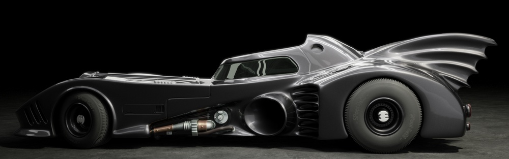 The batmobile: side view created with Blender and Cycles